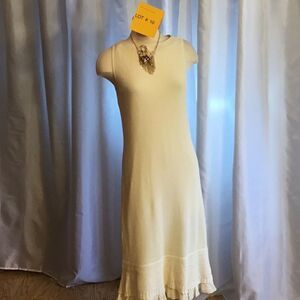 NWOT Cream knit dress by RALPH LAUREN in medium